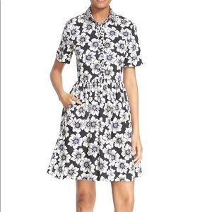 Kate Spade Hollyhock Flower Short Casual Dress